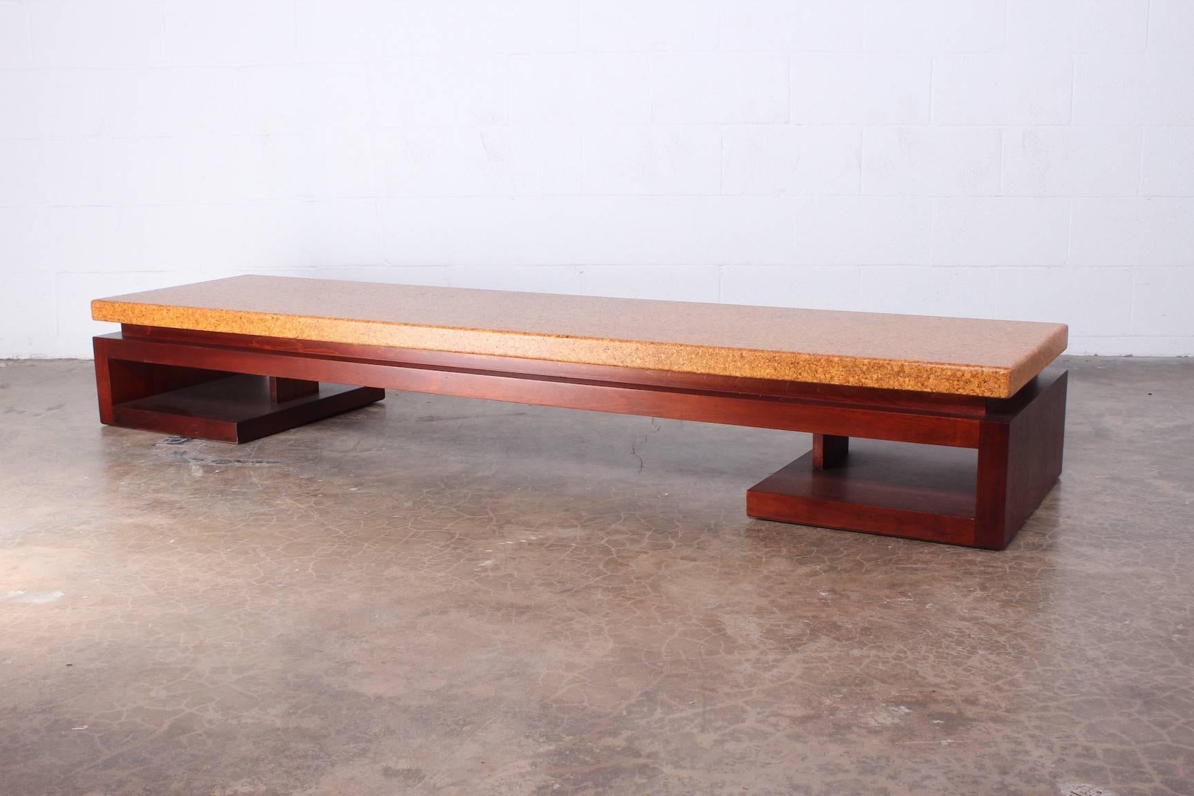 Cork Top Bench by Paul Frankl 2