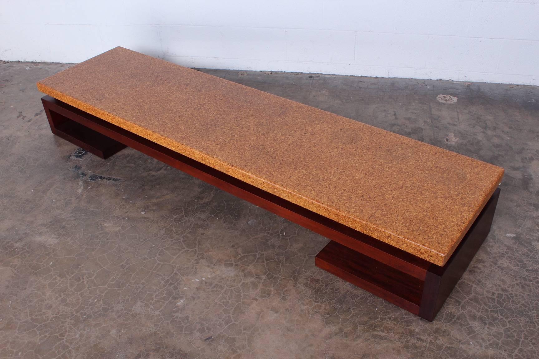 Cork Top Bench by Paul Frankl 4