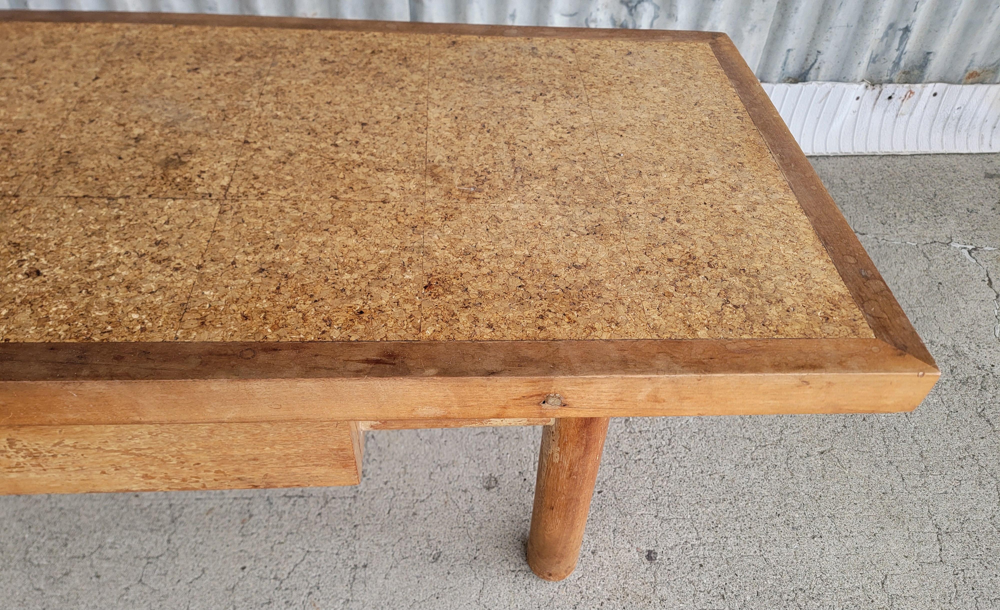Cork Top Coffee Table by American of Martinsville For Sale 3