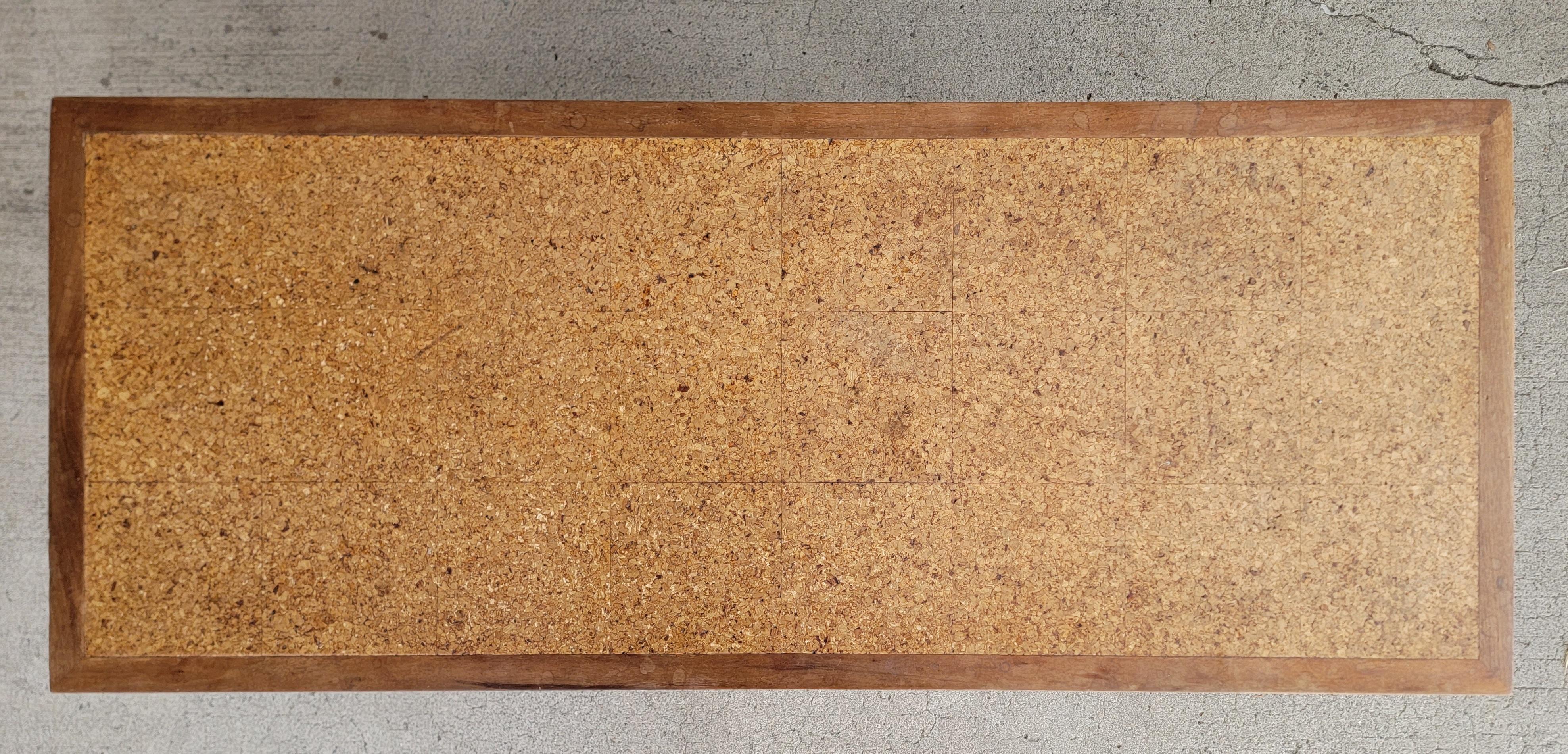 Bleached Cork Top Coffee Table by American of Martinsville For Sale