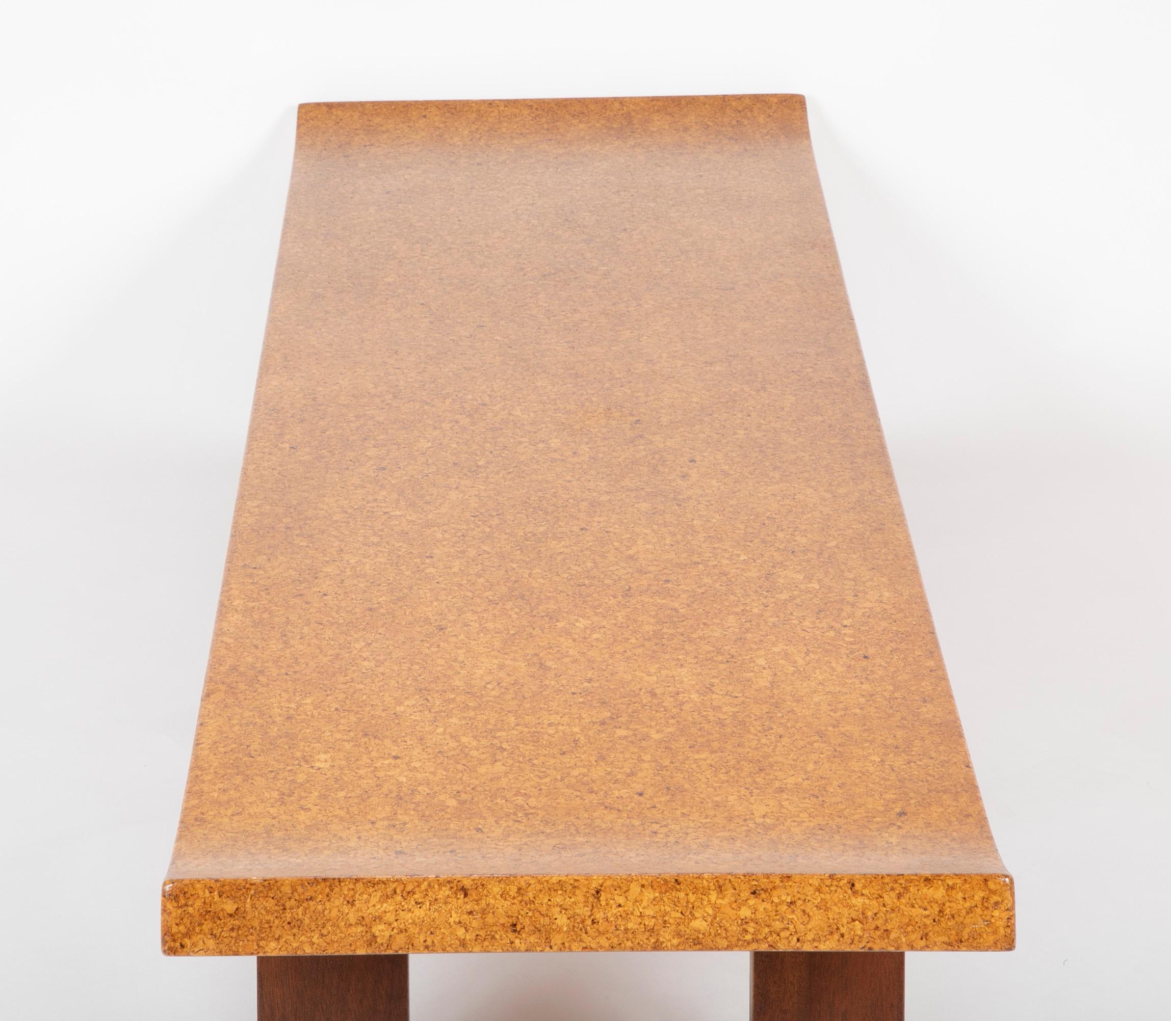 Cork Top Coffee Table by Paul Frankl 1