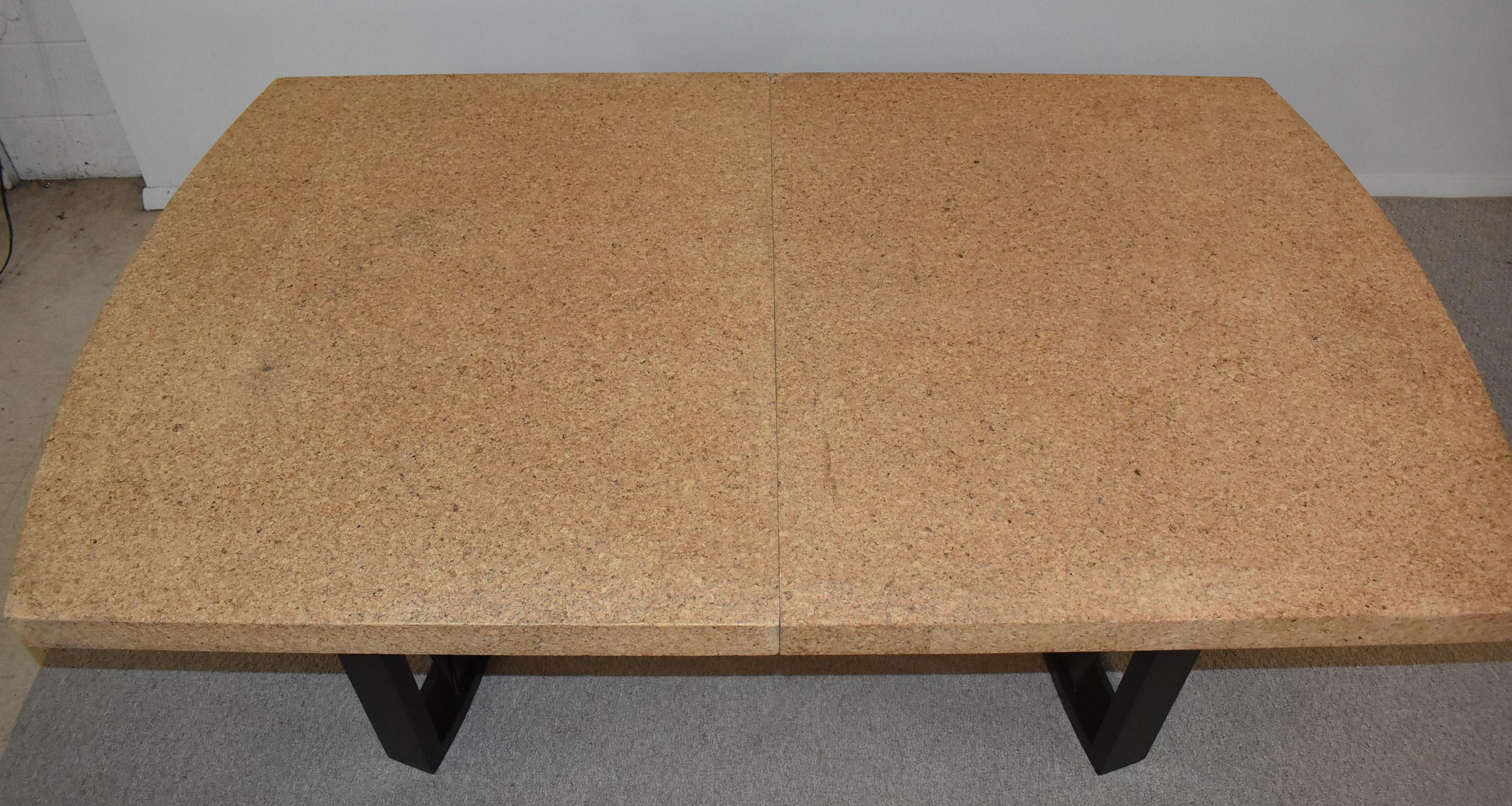 Cork Top Dining Table by Paul Frankl for Johnson Furniture For Sale 1
