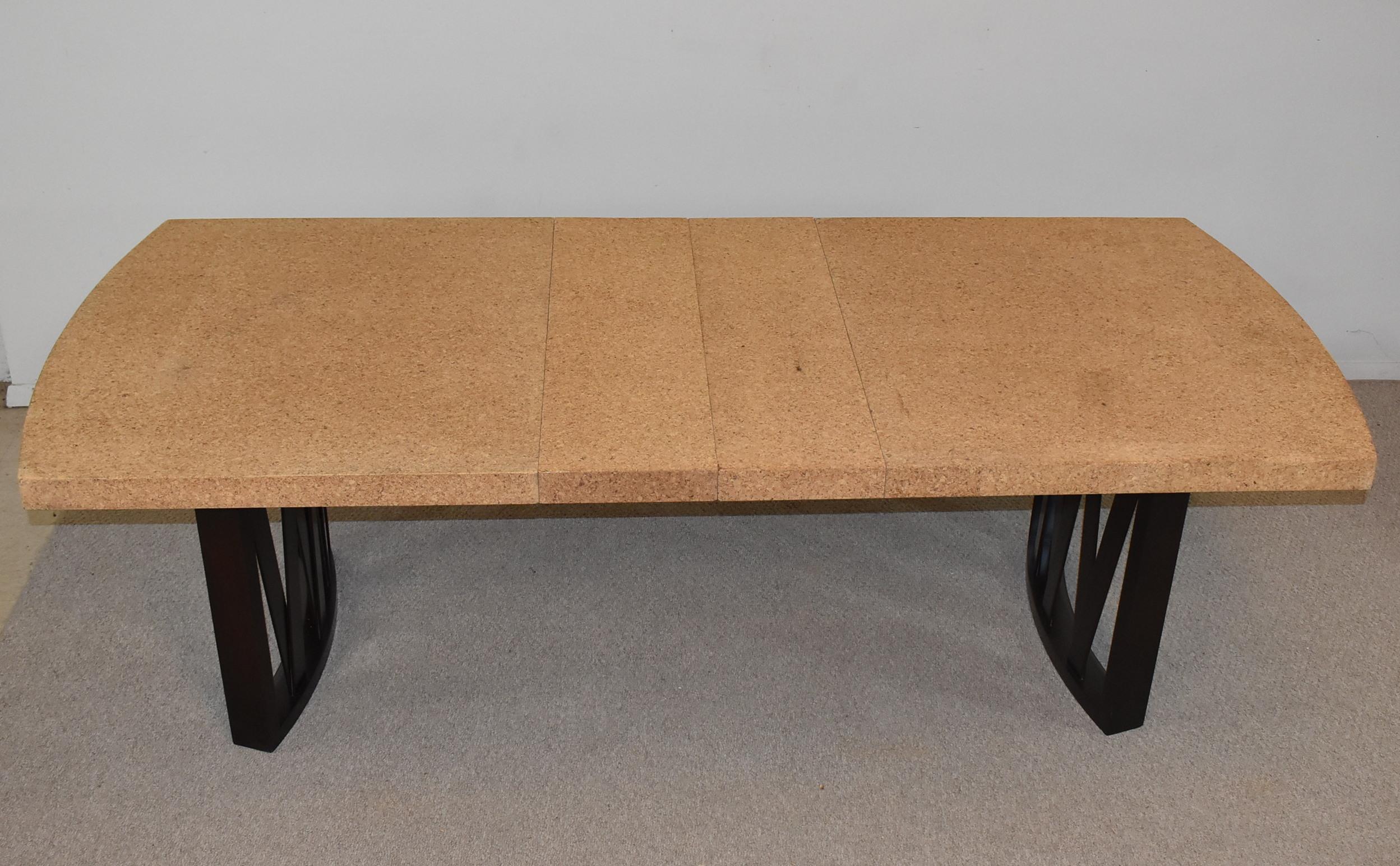 Cork Top Dining Table by Paul Frankl for Johnson Furniture For Sale 2
