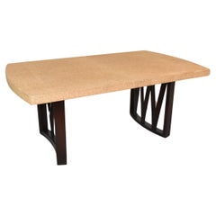 Used Cork Top Dining Table by Paul Frankl for Johnson Furniture