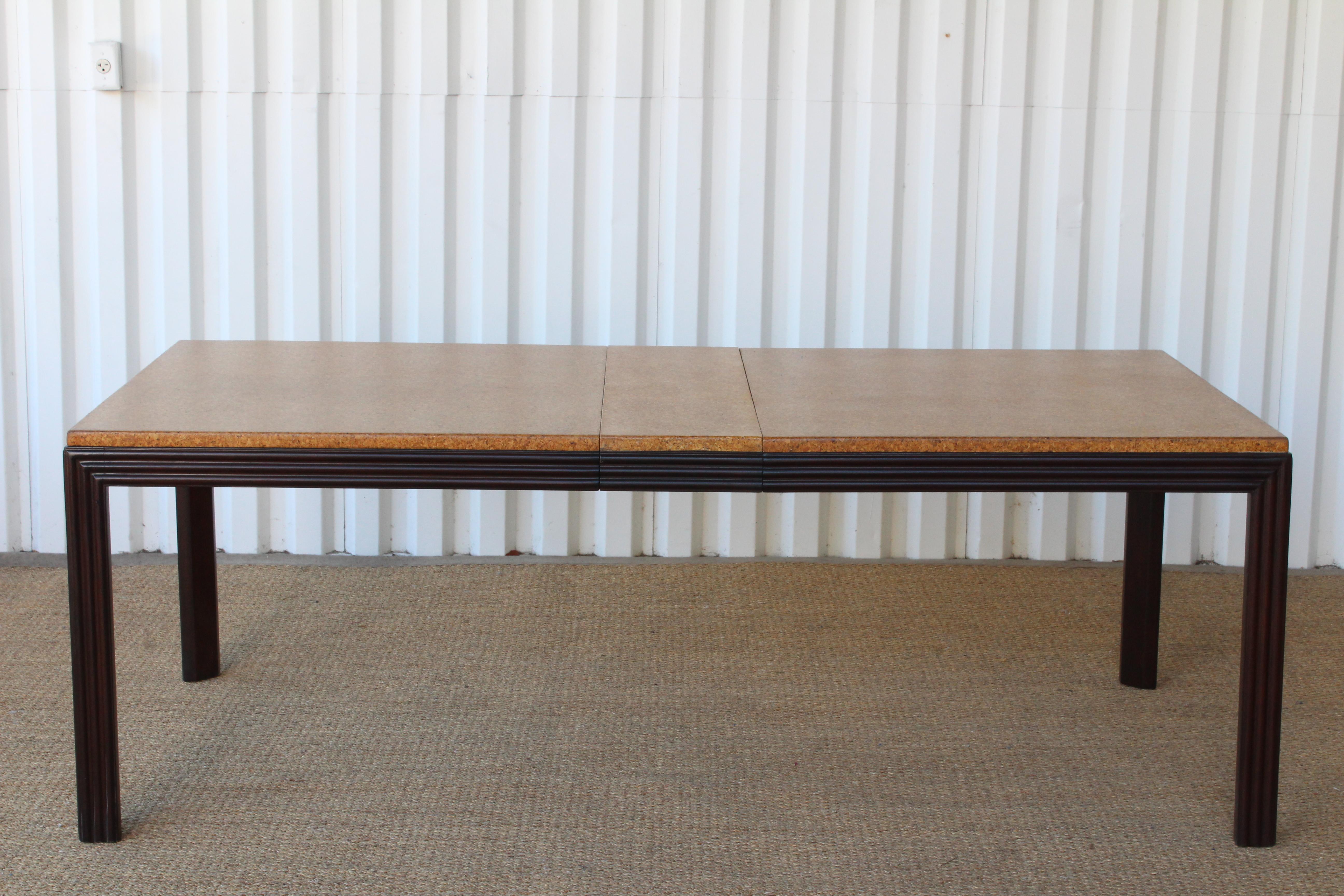 American Cork Top Dining Table by Paul Frankl for Johnson Furniture, USA, 1940s