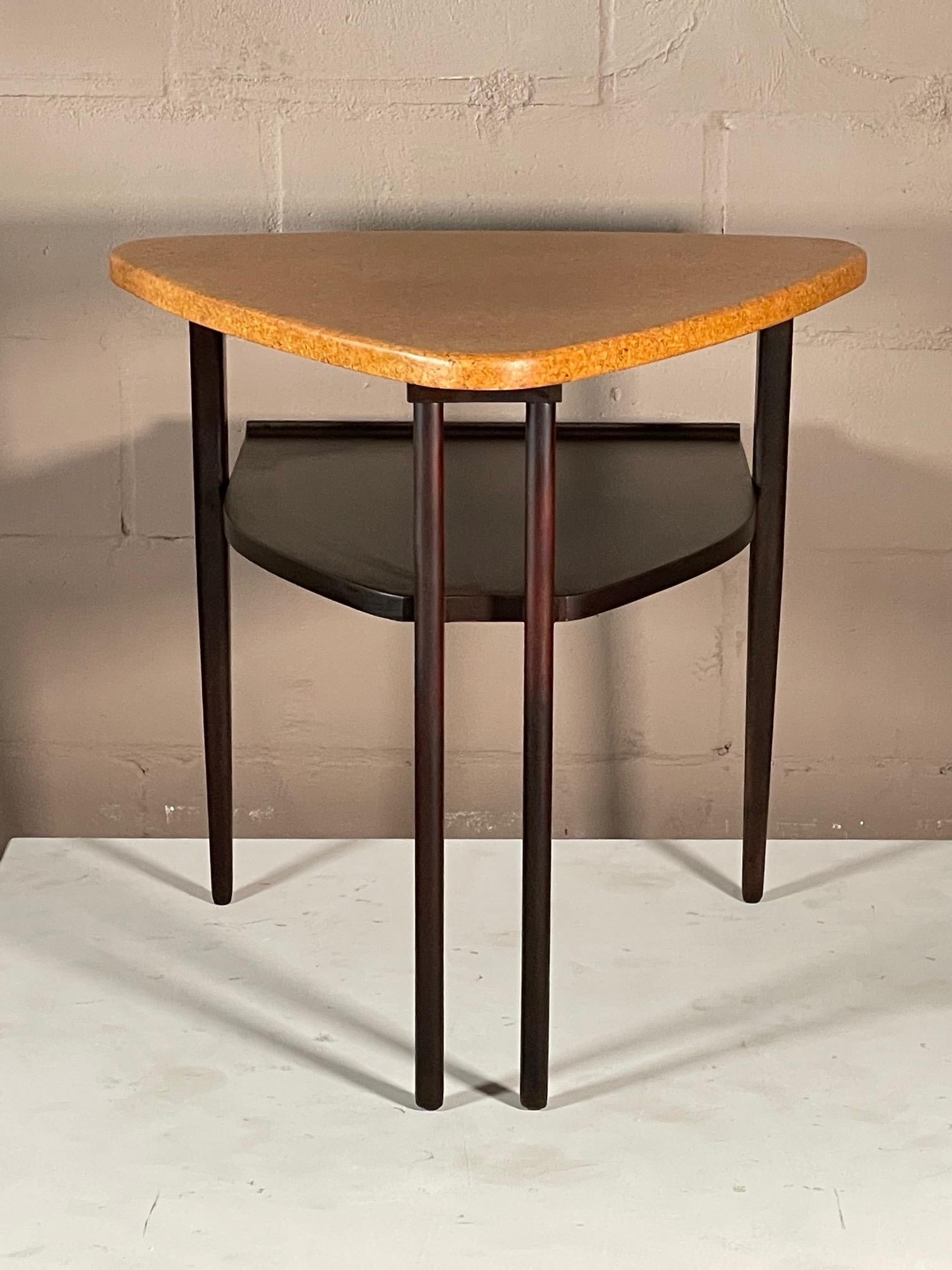 Mid-20th Century Cork Top End Tables by Paul Frankl For Sale