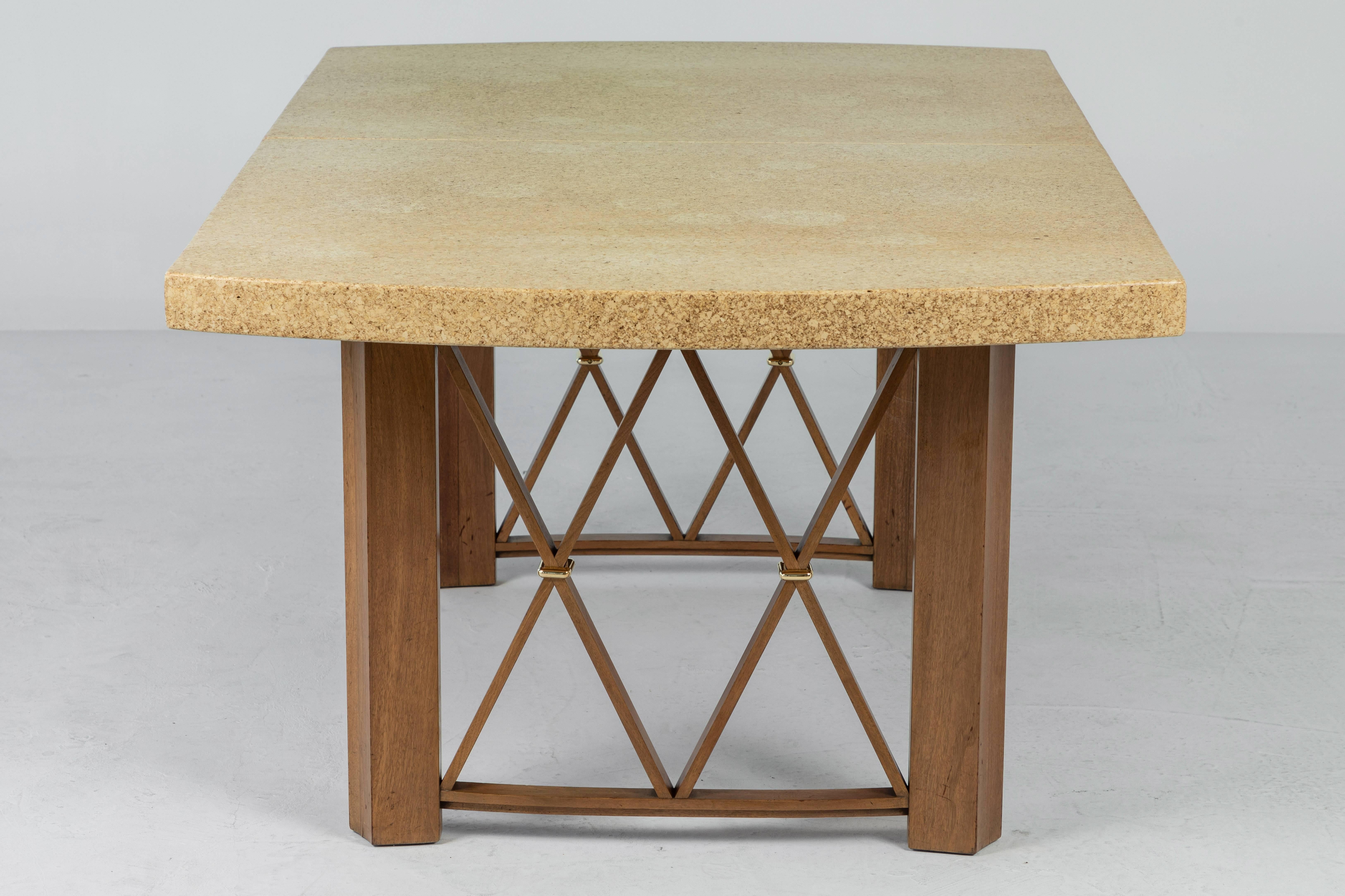 Cork-Top Extension Dining Table by Paul Frankl 4