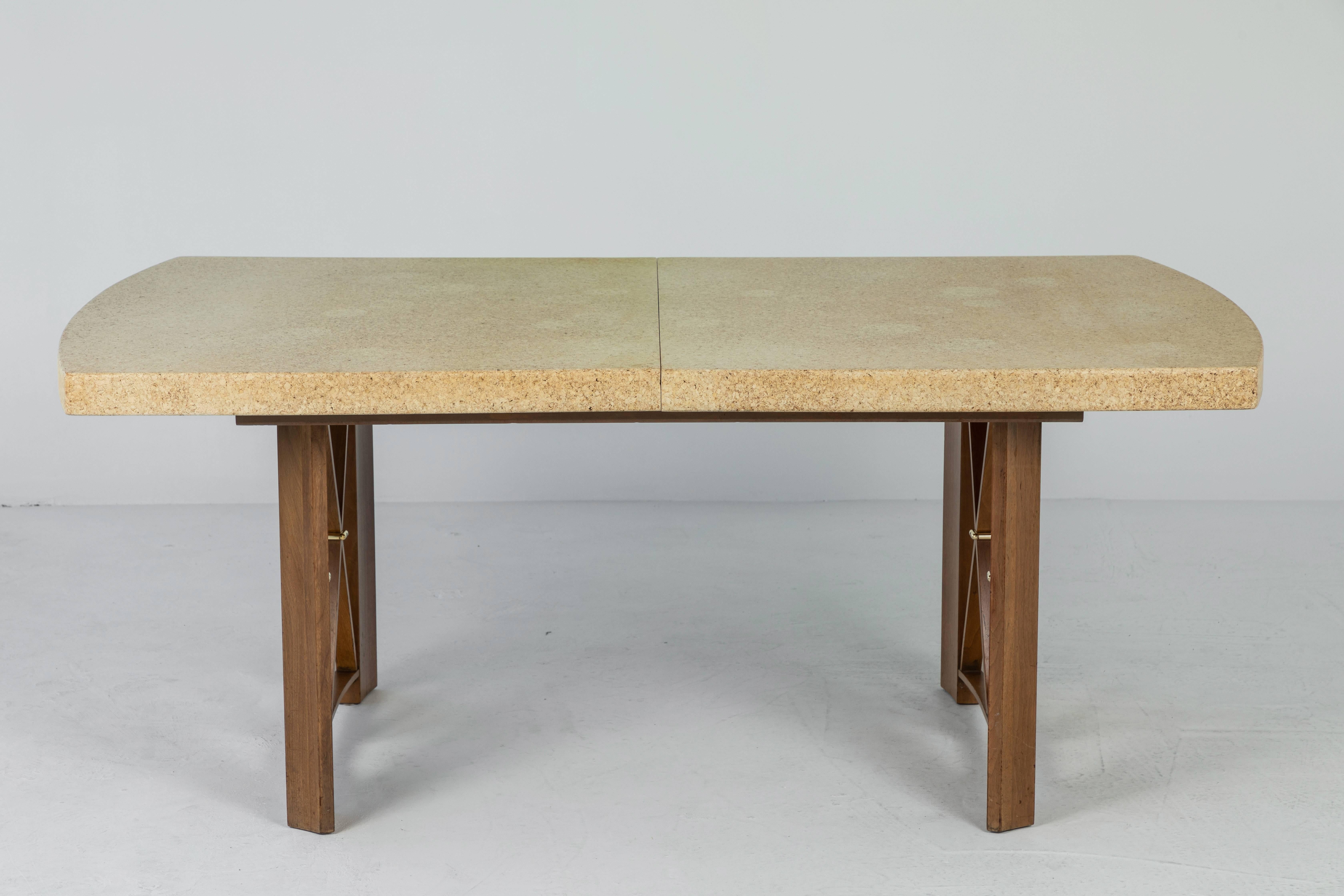 Cork-Top Extension Dining Table by Paul Frankl 5