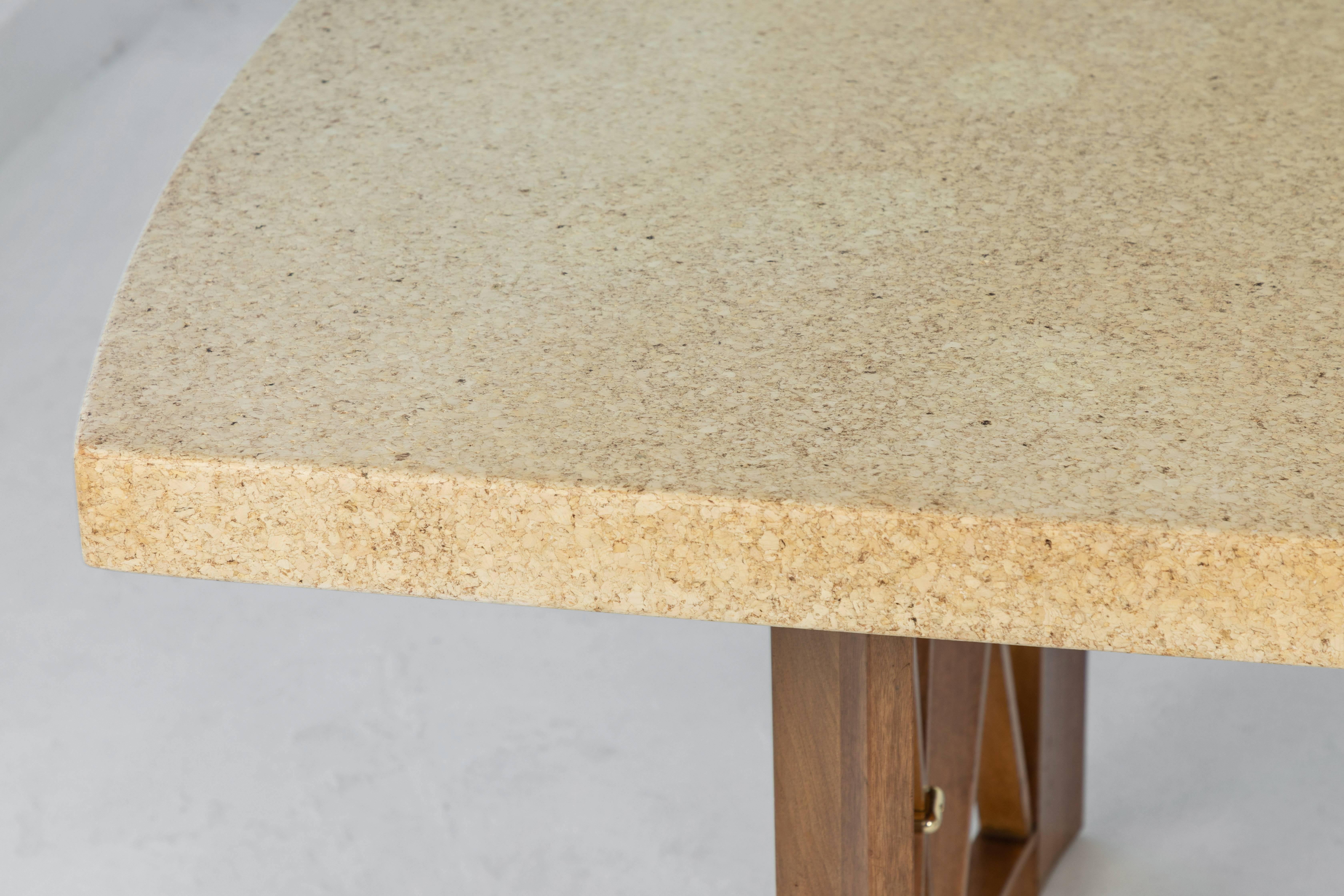 Cork-Top Extension Dining Table by Paul Frankl 7