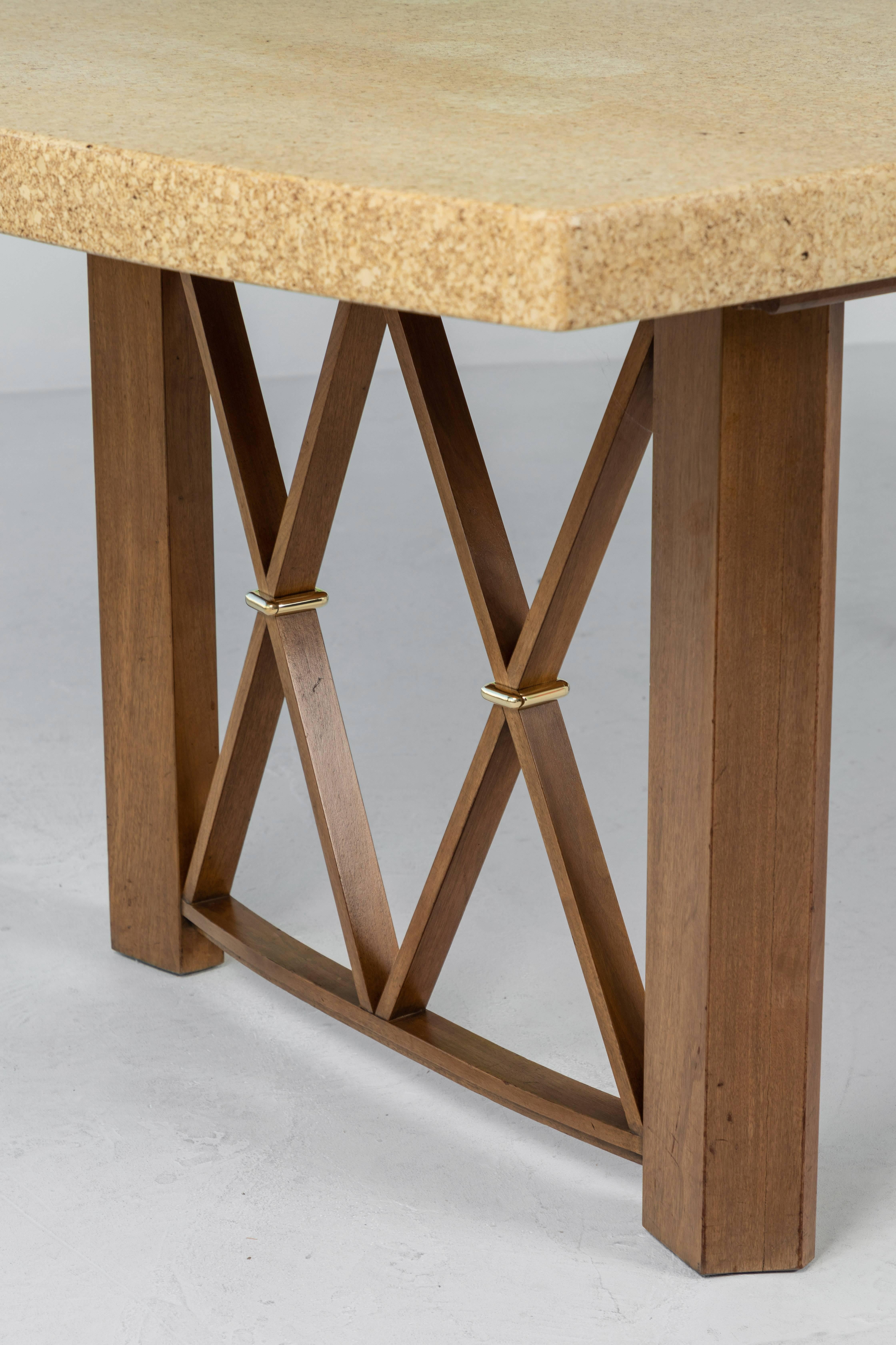 Cork-Top Extension Dining Table by Paul Frankl 2