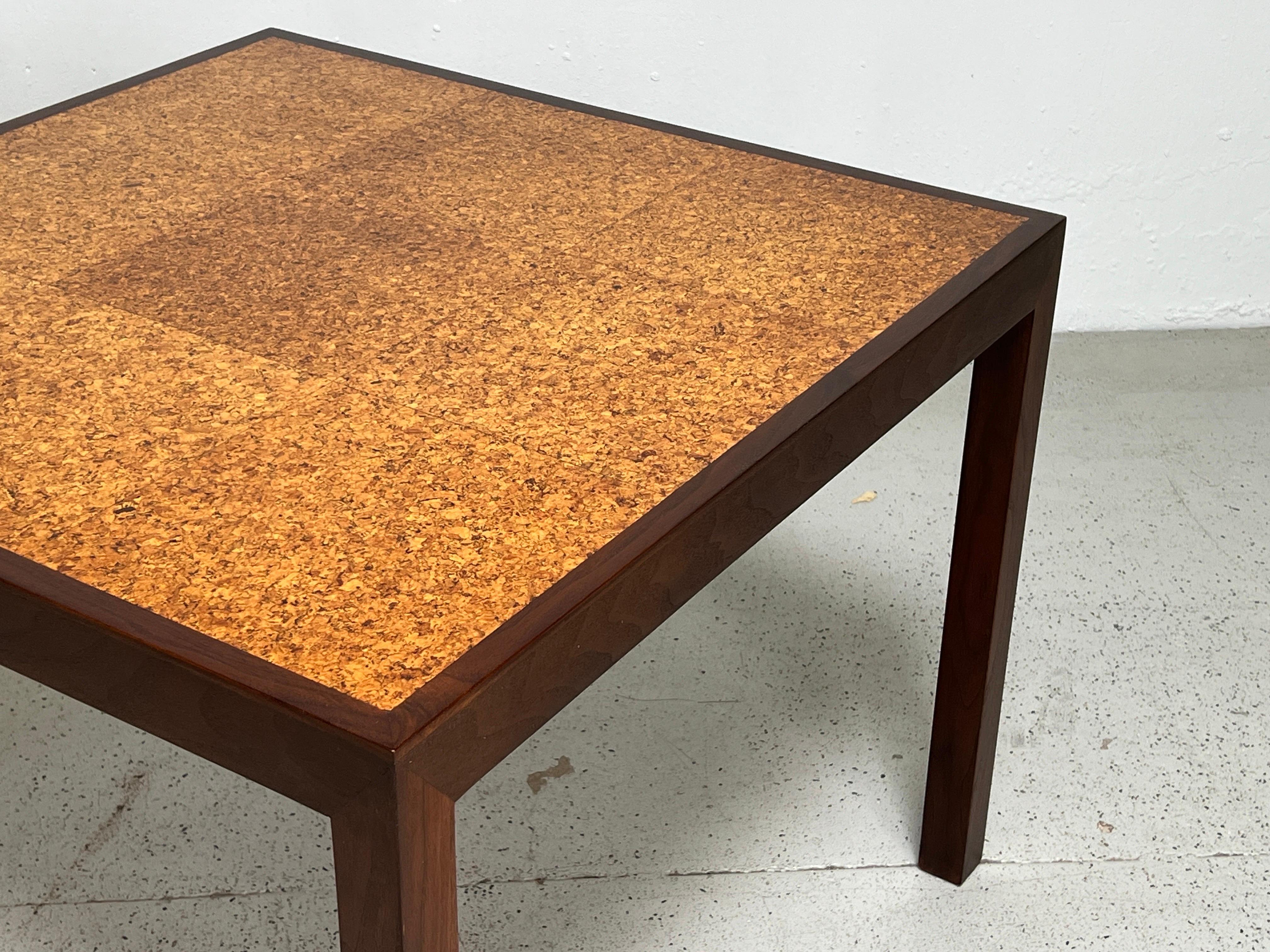Cork Top Game Table by Edward Wormley for Dunbar For Sale 1