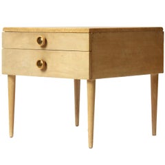 Mesa auxiliar con tablero de corcho de Paul Frankl para Johnson Furniture Co.