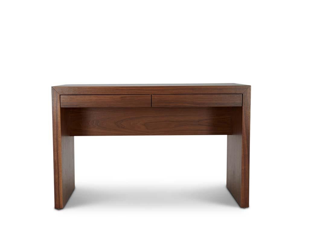 The Parkman desk features a Parsons-style waterfall shape with cork on the top and sides and three drawers. Available in American walnut or white oak and 5 different cork colors.

The Lawson-Fenning Collection is designed and handmade in Los