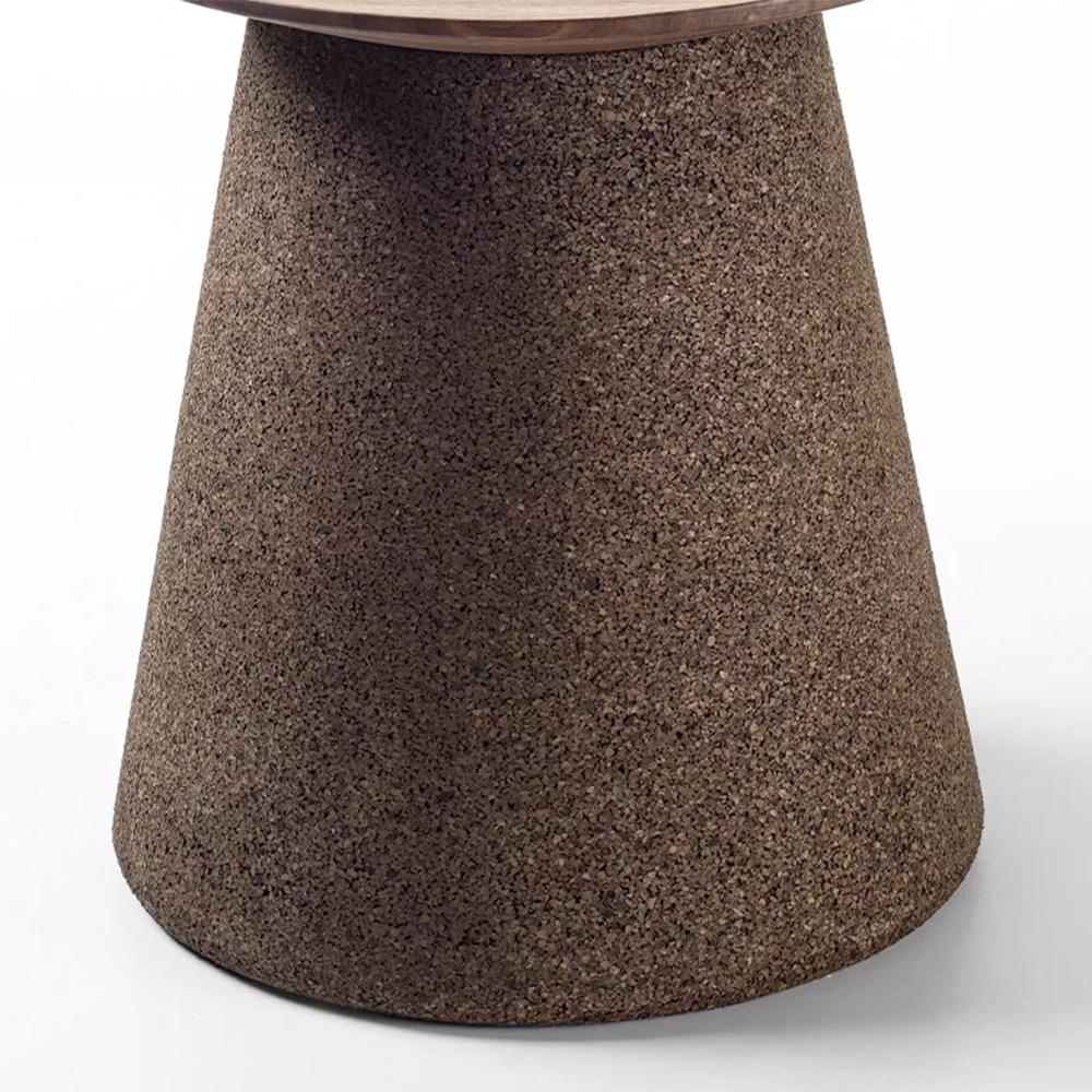 Italian Cork Walnut Stool For Sale