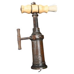 Sacacorchos antiguo, siglo XIX  Thomason inglés, Sacacorchos mecánico de barril