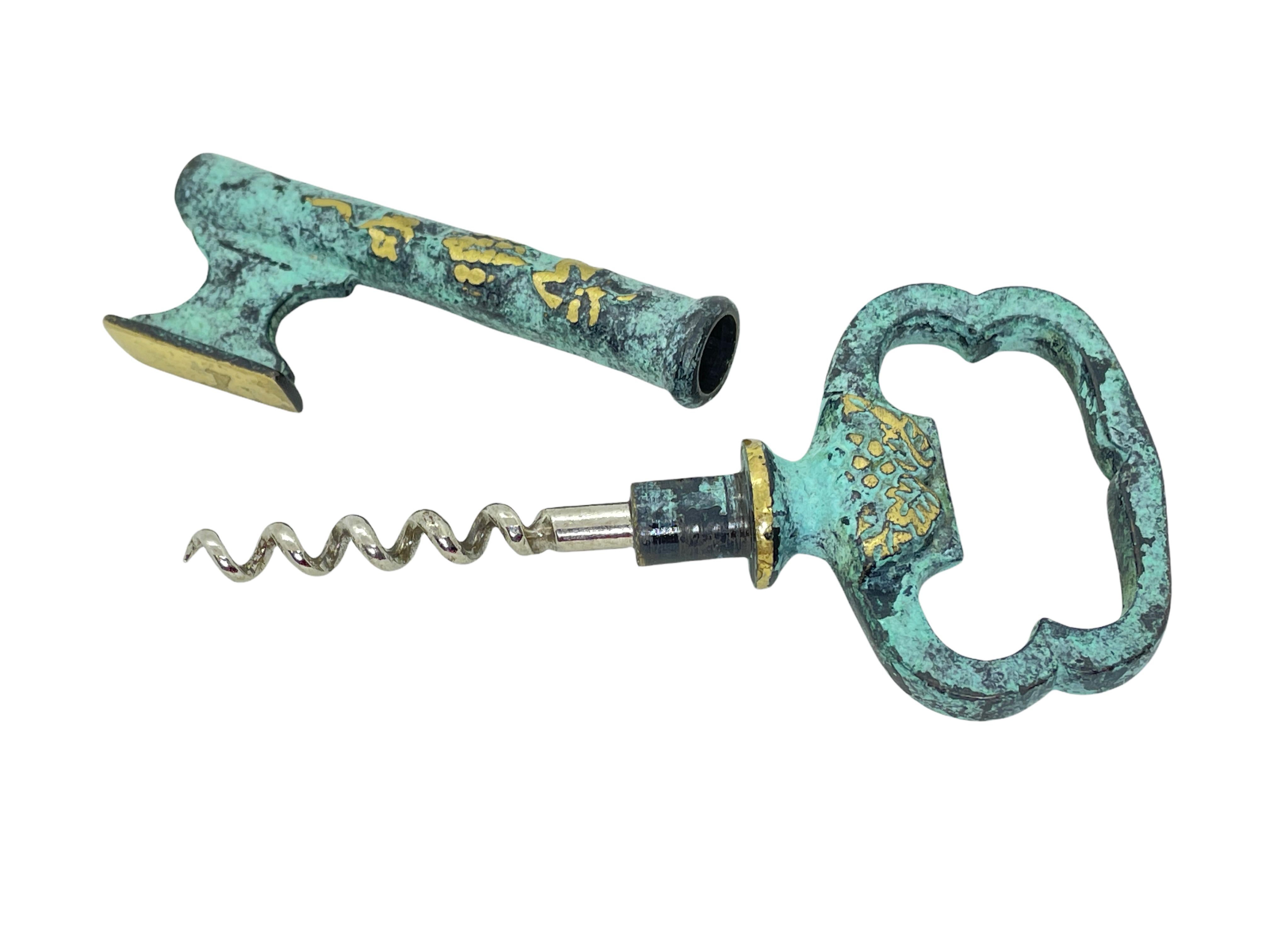 Corkscrew, Bottle and Letter Opener Set, Cigar Cutter, 1960s Germany In Good Condition In Nuernberg, DE