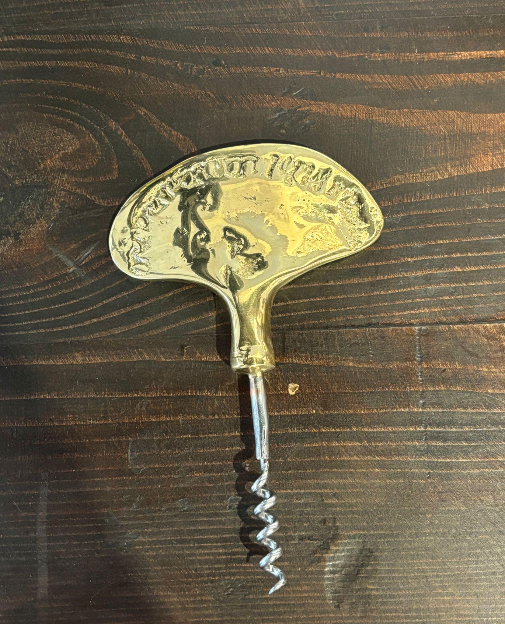 The Corkscrew was created by David Marshall, it is made of sand cast brass.Makes a beautiful Wedding or Company Gift.
Handmade, mounted and finished in our foundry and workshop in Spain from recycled materials.
Certified authentic by the Artist