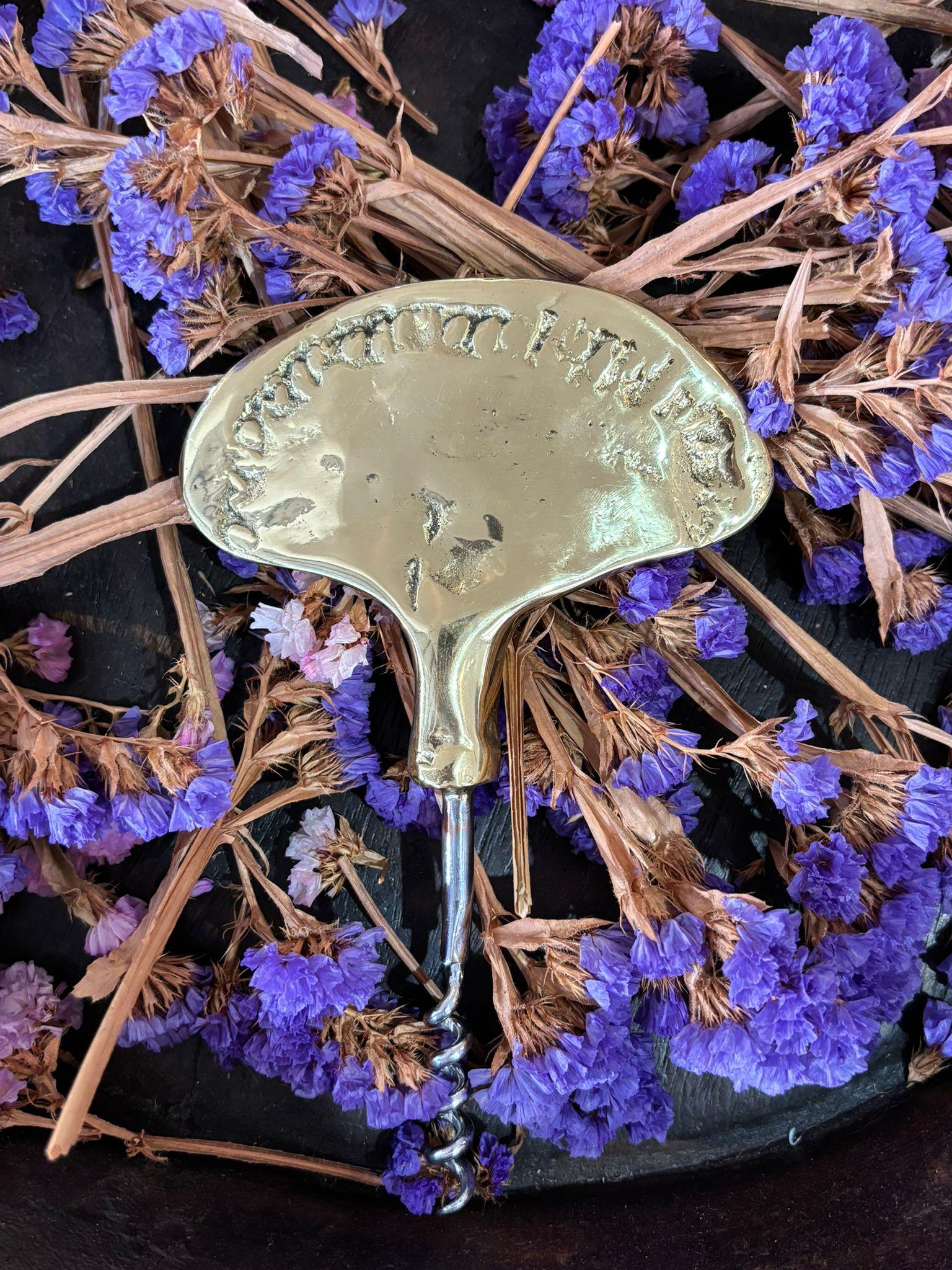 Cast Corkscrew C020 handmade in cast brass For Sale