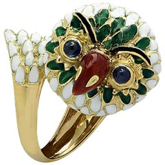 Corletto Italy Owl Ring