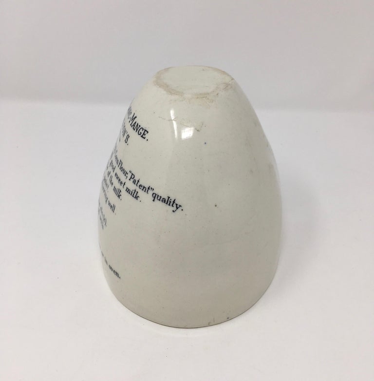 Corn Flour BlancMange, Brown and Polson's English Mold For Sale at