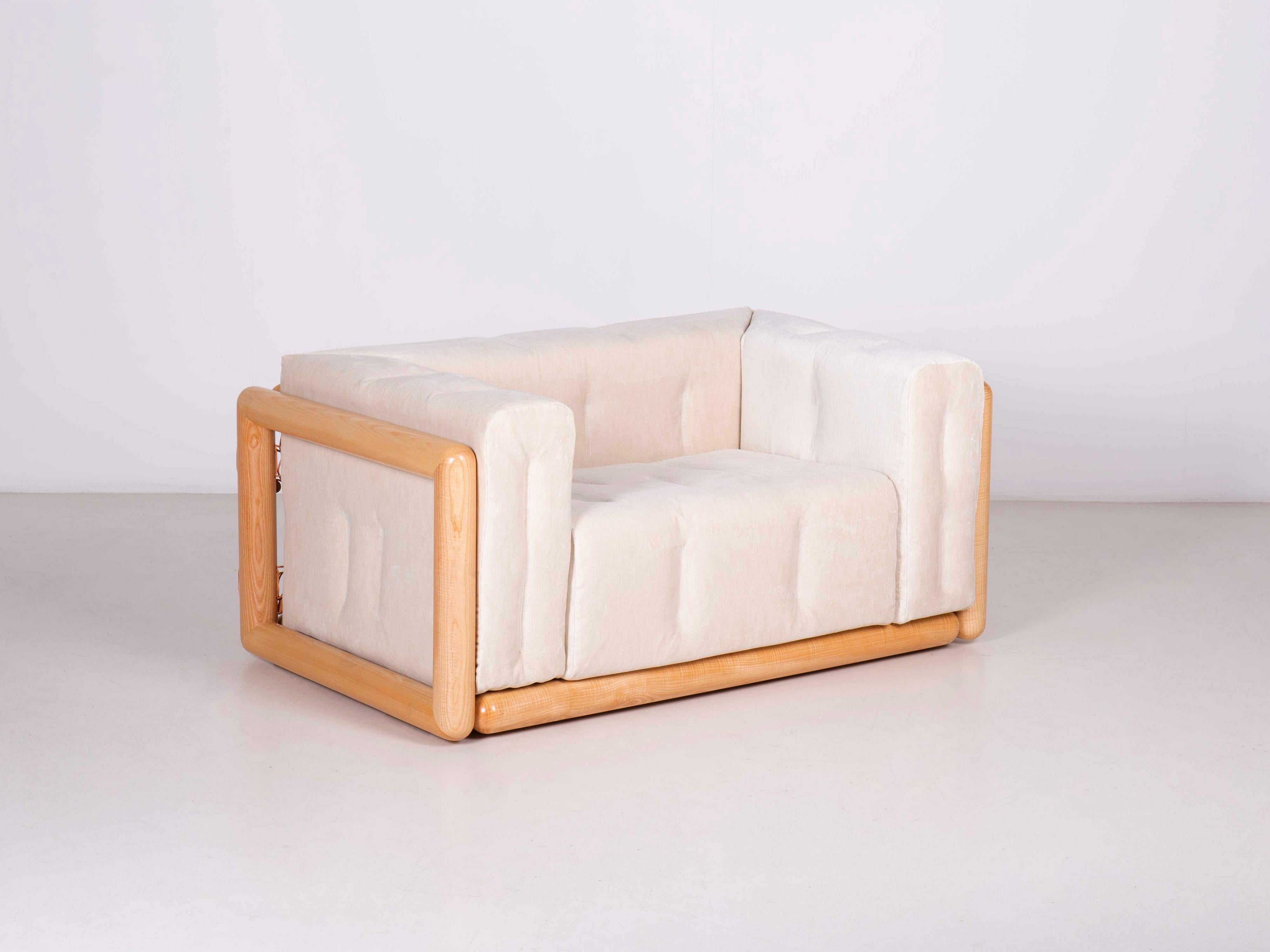 Modern Set of 2 Cornaro 140 Armchair by Carlo Scarpa