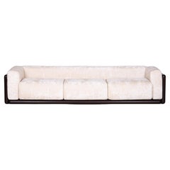 Cornaro 300 Sofa by Carlo Scarpa with iroko wood structure, 1974