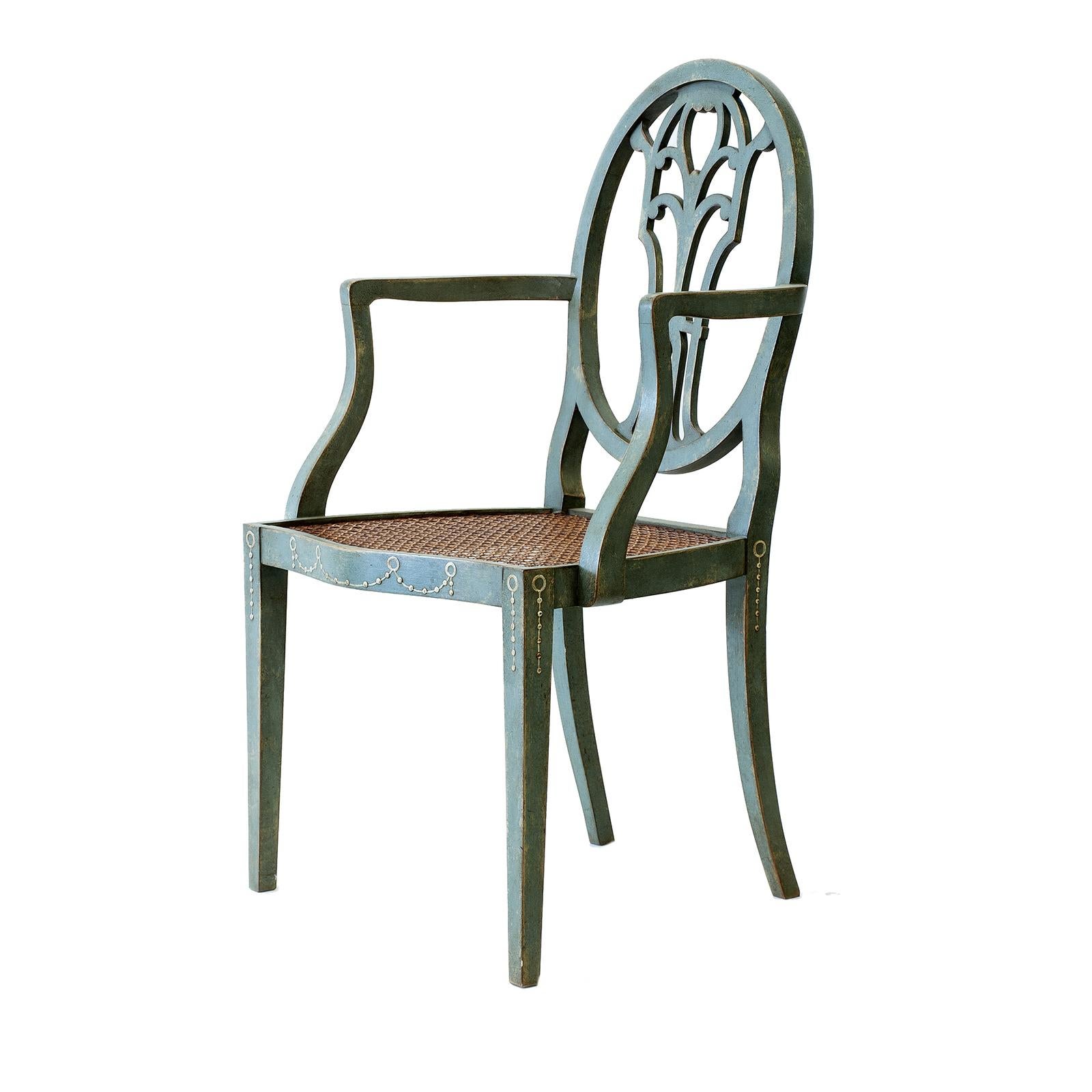 Cornaro Green Armchair In New Condition In Milan, IT