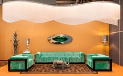 Cornaro set - sofa 300 and pair of armchairs - by Carlo Scarpa, 1974