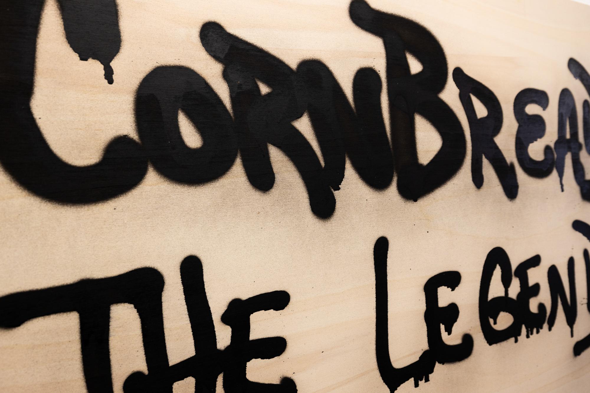 « Fresh Cut: Cornbread the Legend », acrylique sur bois, graffiti, art urbain en vente 3