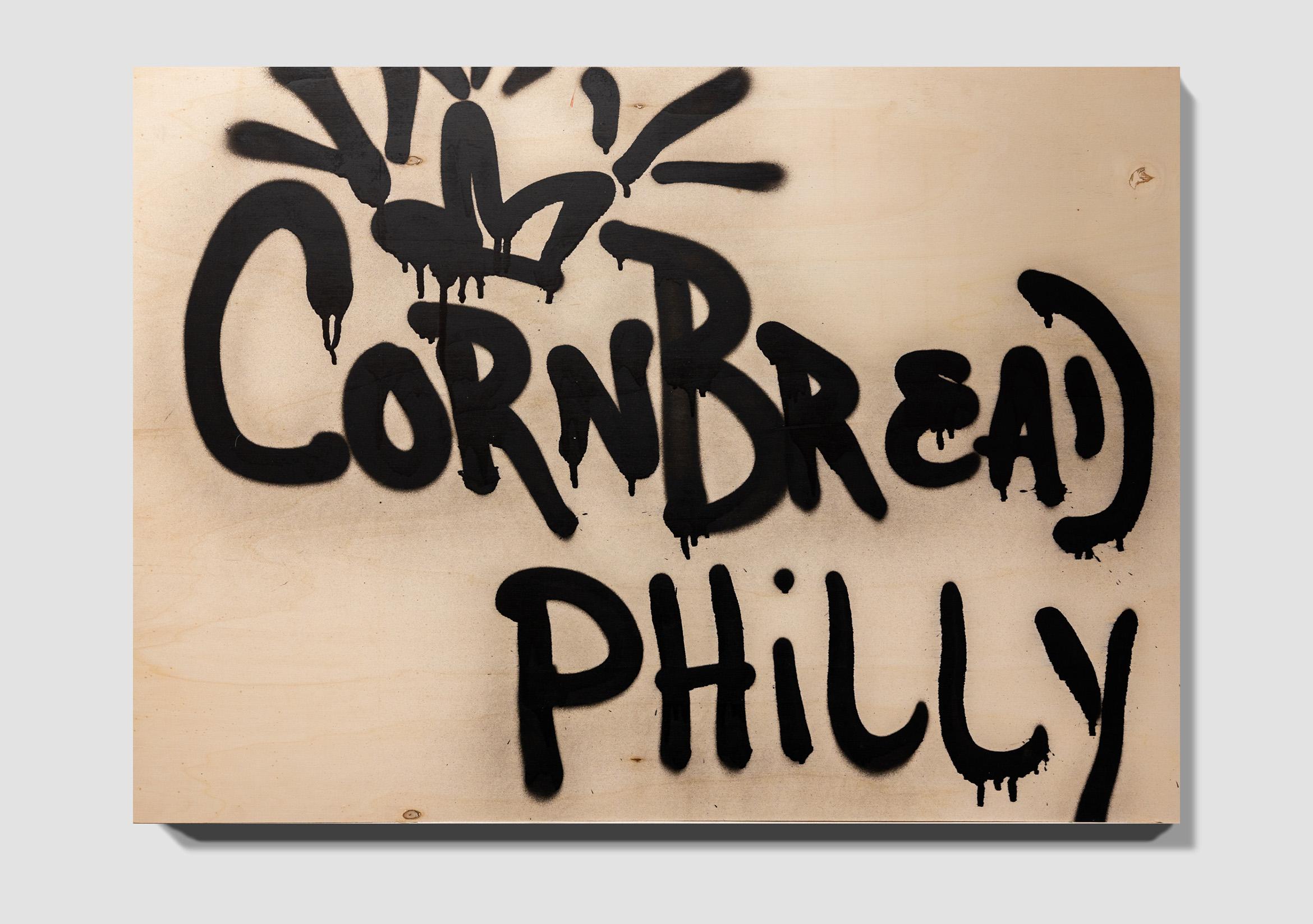 « Fresh Cut: Cornbread Philly », acrylique sur bois, graffiti, Street Art en vente 8
