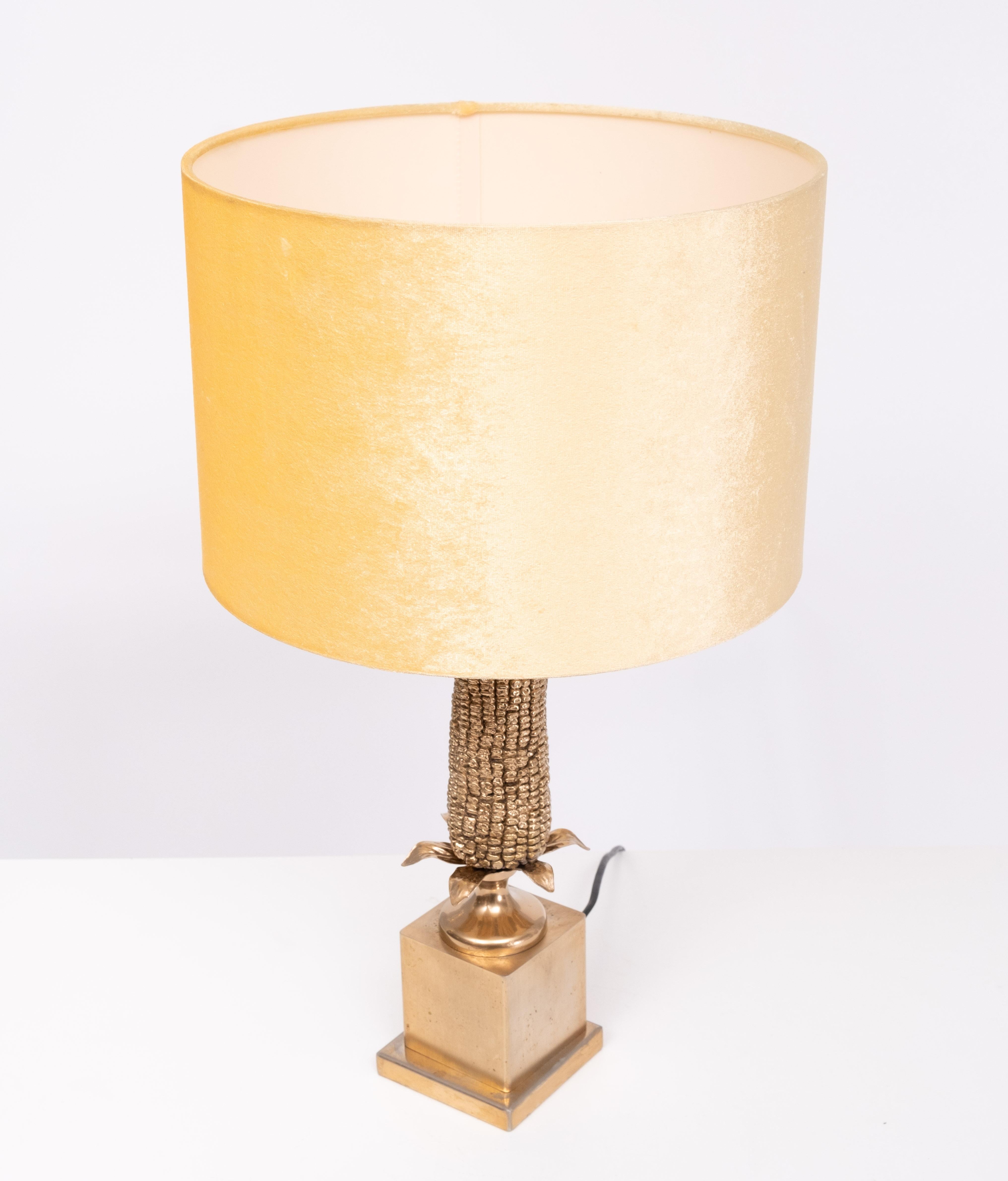 Corncob Table lamp Hollywood Recency France 1970s   For Sale 2
