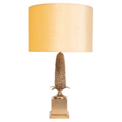 Corncob Table lamp Hollywood Recency France 1970s