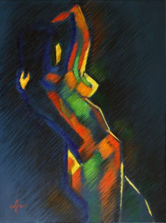 Kubistischer Expressionismus, 08-09-20, Gemälde, Öl auf Leinwand