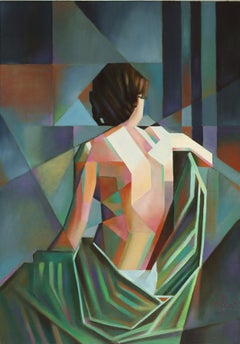 Homage to EugÃ¨ne Durieuâ€s Seated Female Nude â€“ 02-, Painting, Oil on Canvas