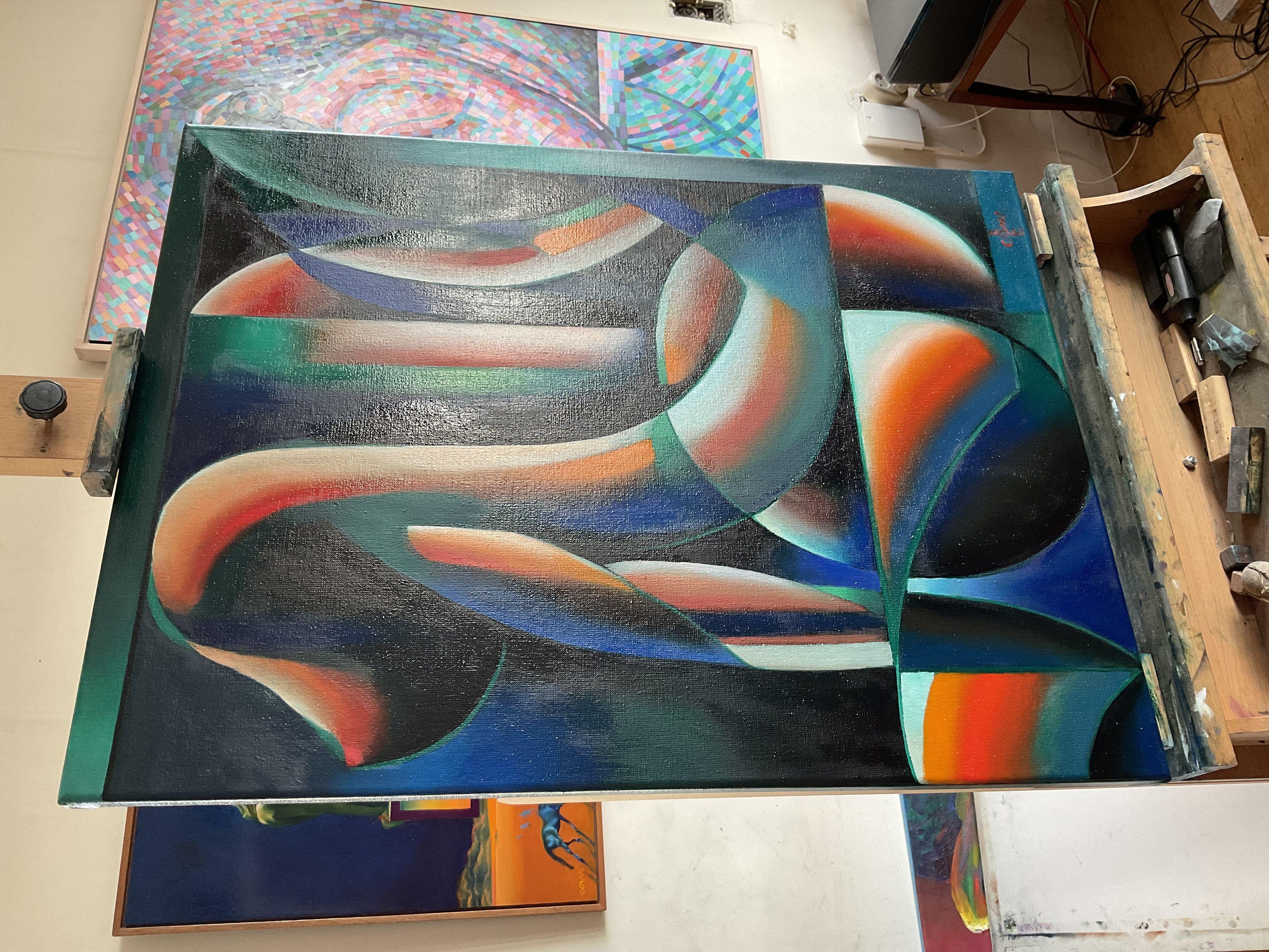 Un'elaborazione    Questo dipinto a olio 