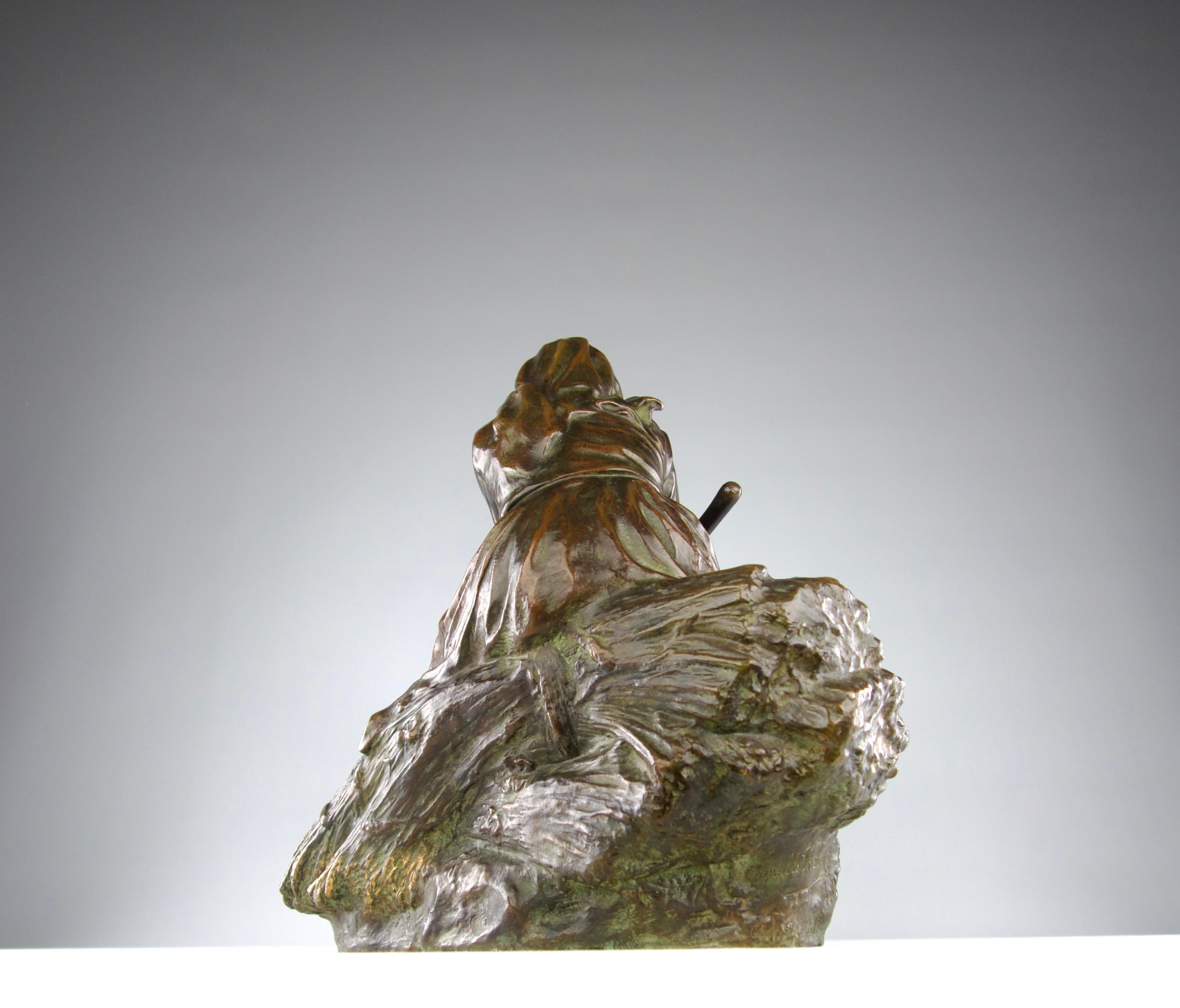 Corneille Henri Theunissen, Skulptur „Daydream in the Fields“, 19. Jahrhundert im Angebot 3