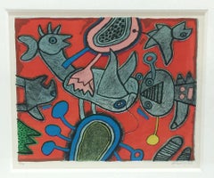 Corneille Lithograph, L'Ange Descendu Des Astres II 61/200, 1992