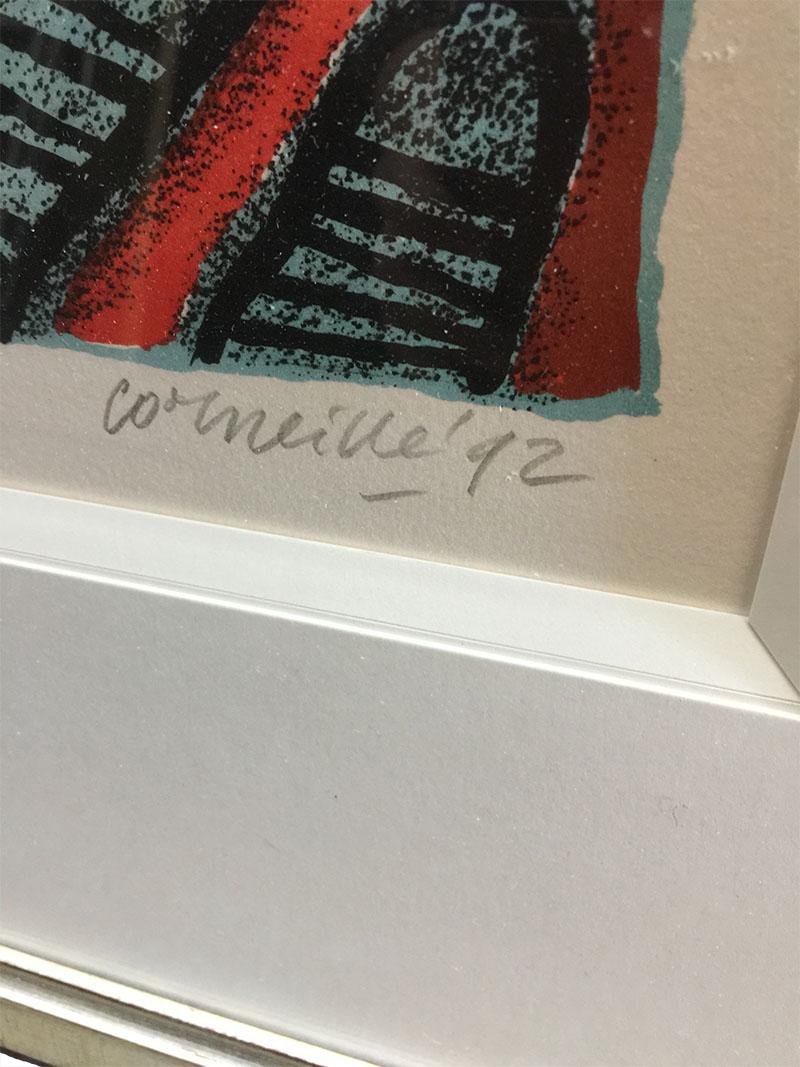 Corneille Lithographie:: L'Ange Descendu Des Astres II 61/200:: 1992 im Zustand „Gut“ im Angebot in Delft, NL