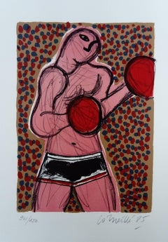 La bataille sur la lune - Lithographie N 1