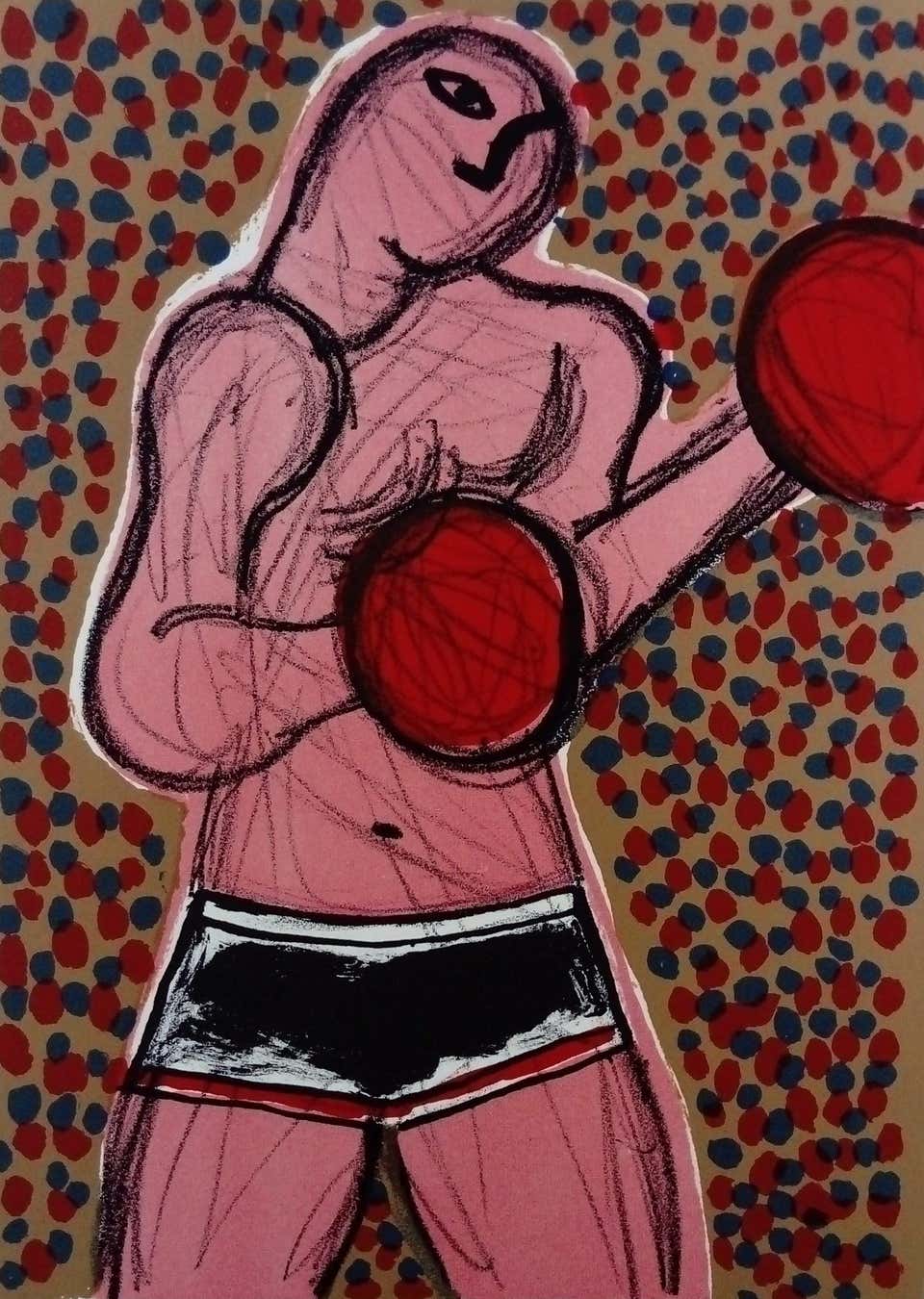 Battle on the Moon - Lithograph N ° 1