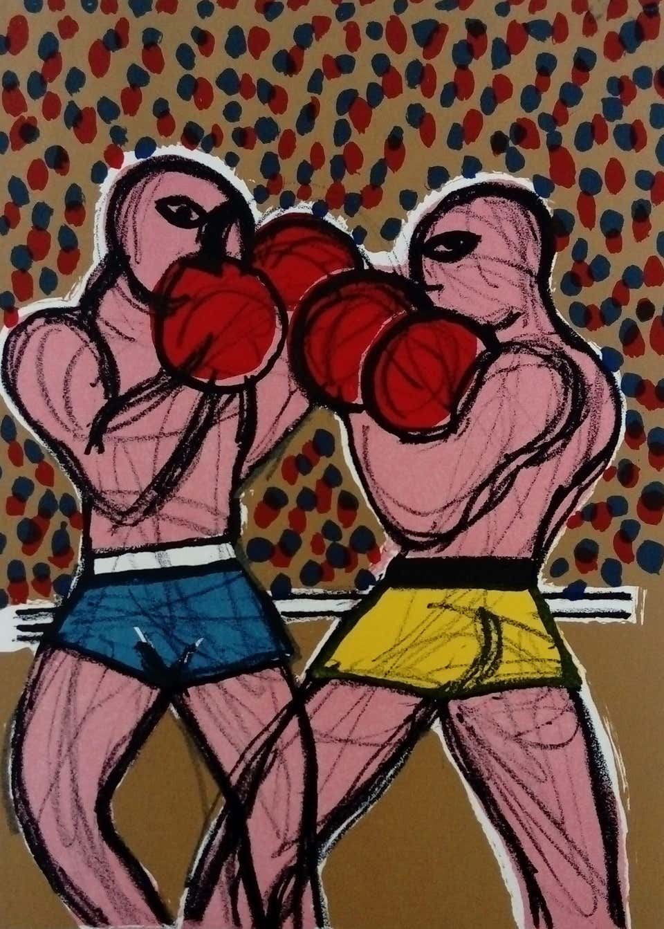 Fight on the Moon - Lithograph N ° 3