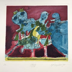 Guillaume Corneille  1948 Aquatinte / eau forte