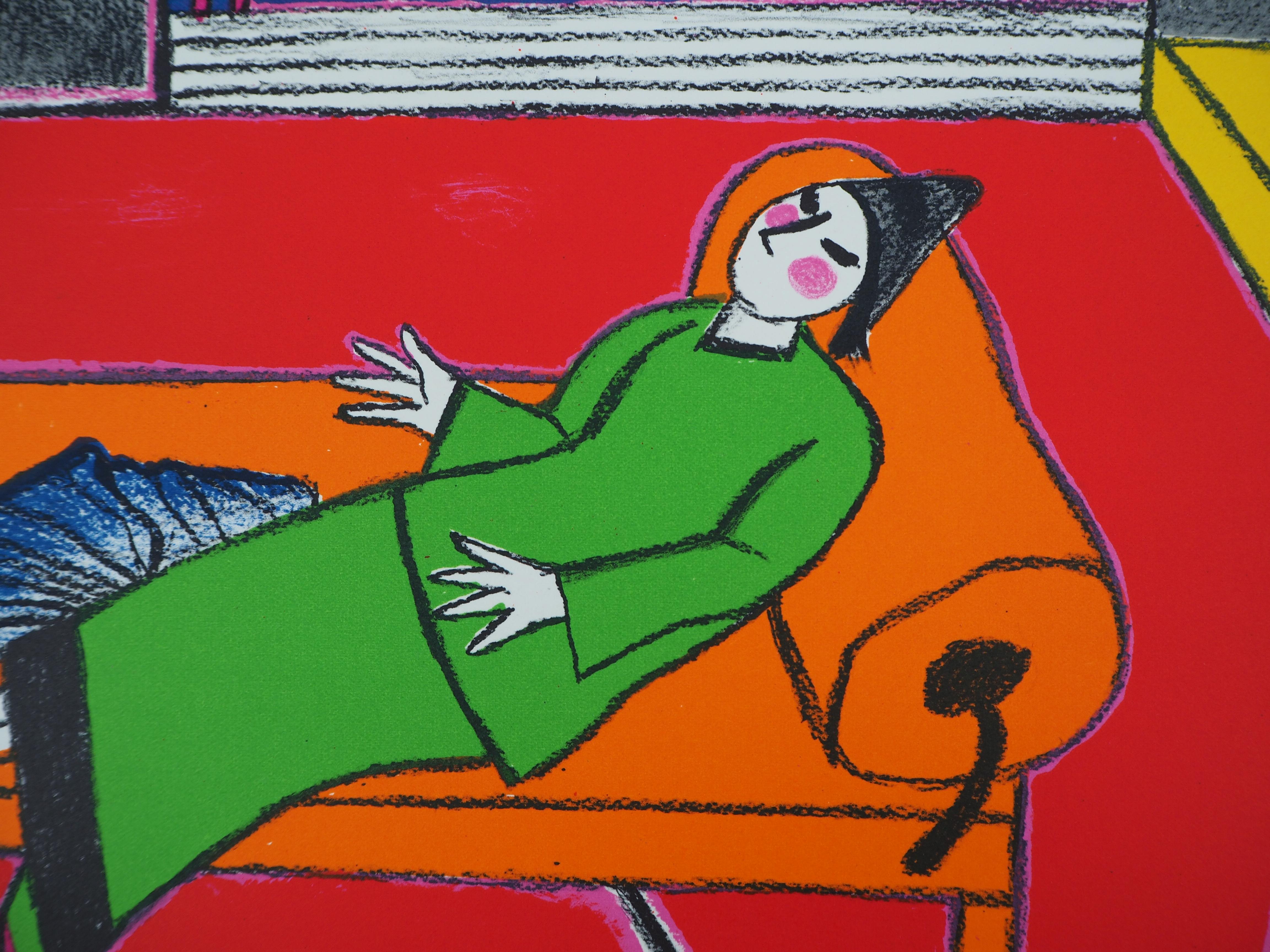 Corneille
Interior japonés, 1988

Litografía original 
Firmado a mano
EA justificada
Sobre vitela 40 x 28 cm (c. 16 x 11 pulgadas)
 
Excelente estado