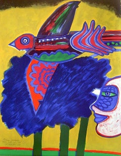 Corneille Portrait Imaginaire Signed Original Lithograph