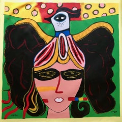 Vintage La Femme et l
oiseau