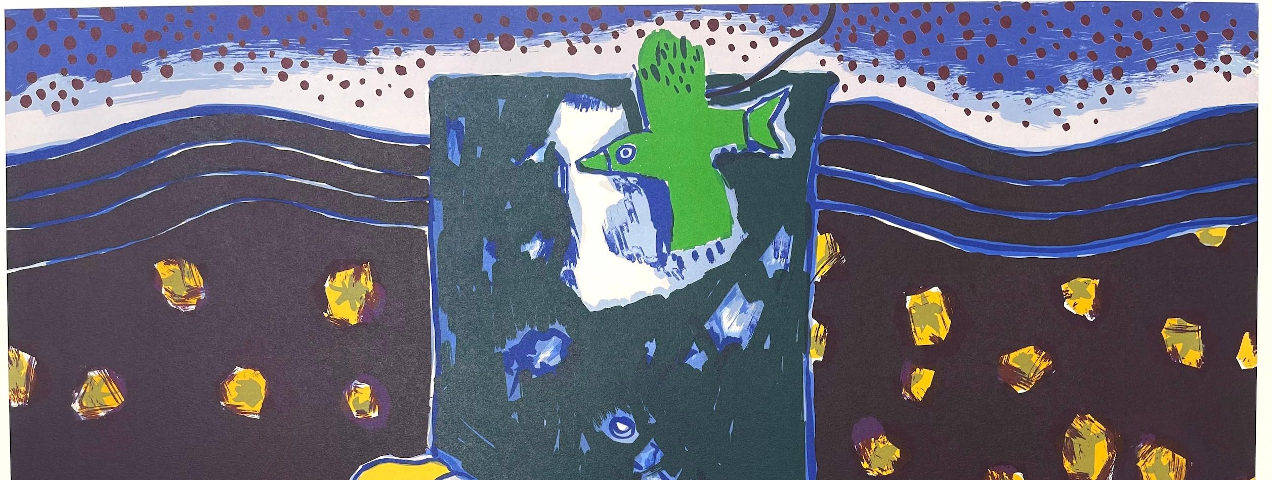 LA TOUR, LA NUIT, LE JOUR Litografía firmada, Desnudos femeninos, Cielo oscuro, Estrellas en venta 2