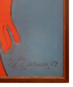 Nude - Original Lithograph by Corneille - 1989