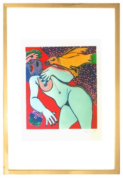 Nude - Original Lithograph by G. Corneille - 1977