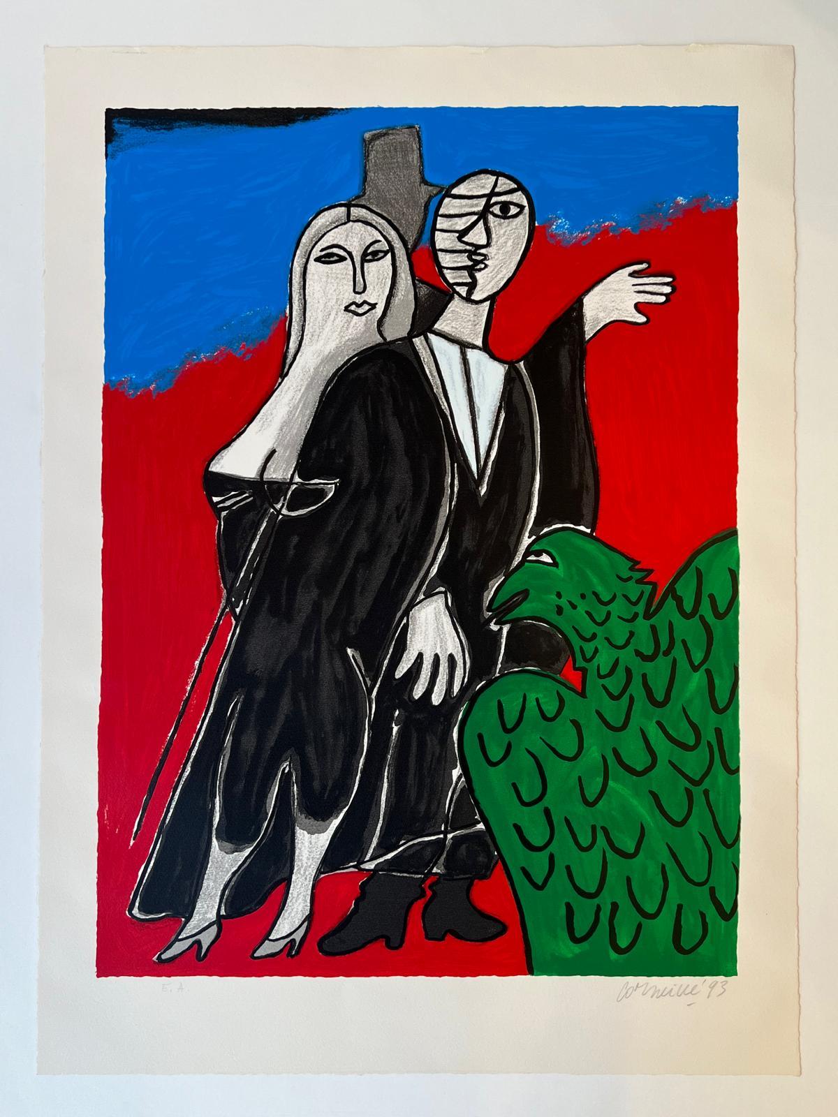 Phantom of Opera - Abstract Print by Corneille