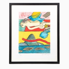 Corneille Colorful CoBrA Serigraph, Signed and Numbered, 2003